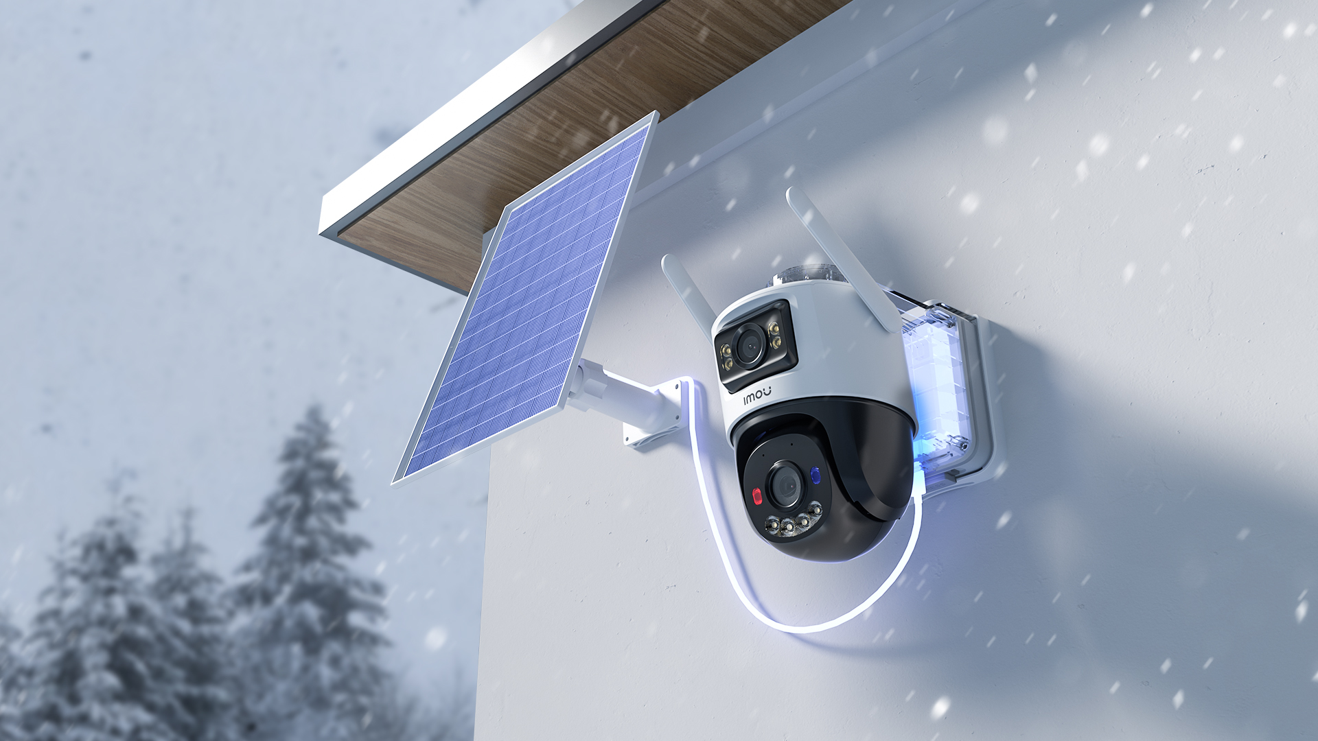 Imou AOV DUAL 5MP+5MP 4G + Wi-Fi pöördkaamera aku ja 8W päikesepaneeliga - Image 2