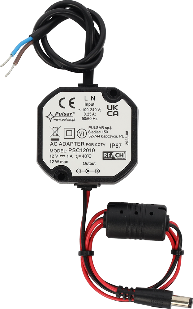 12V 1A toiteplokk, IP67, Pulsar - Image 2
