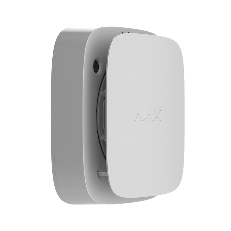 Ajax EN54 FireProtect (Heat/Sounder) temperatuuriandur sireeniga, valge