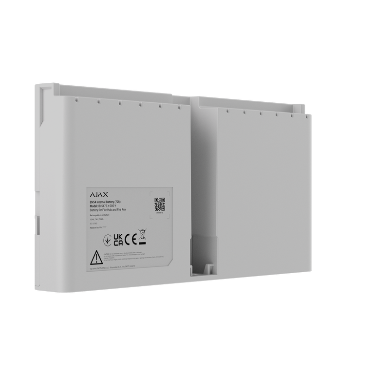 Ajax EN54 Internal Battery (72 h) valge