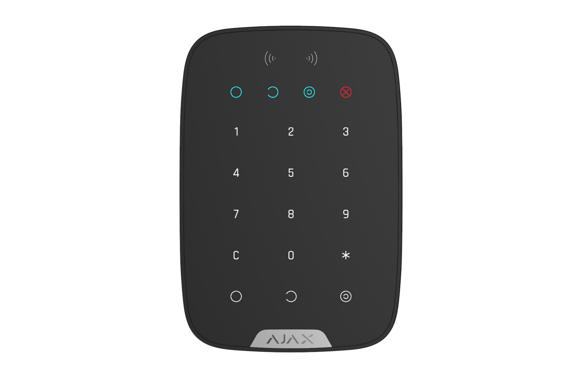 Ajax Keypad Plus klaviatuur, must