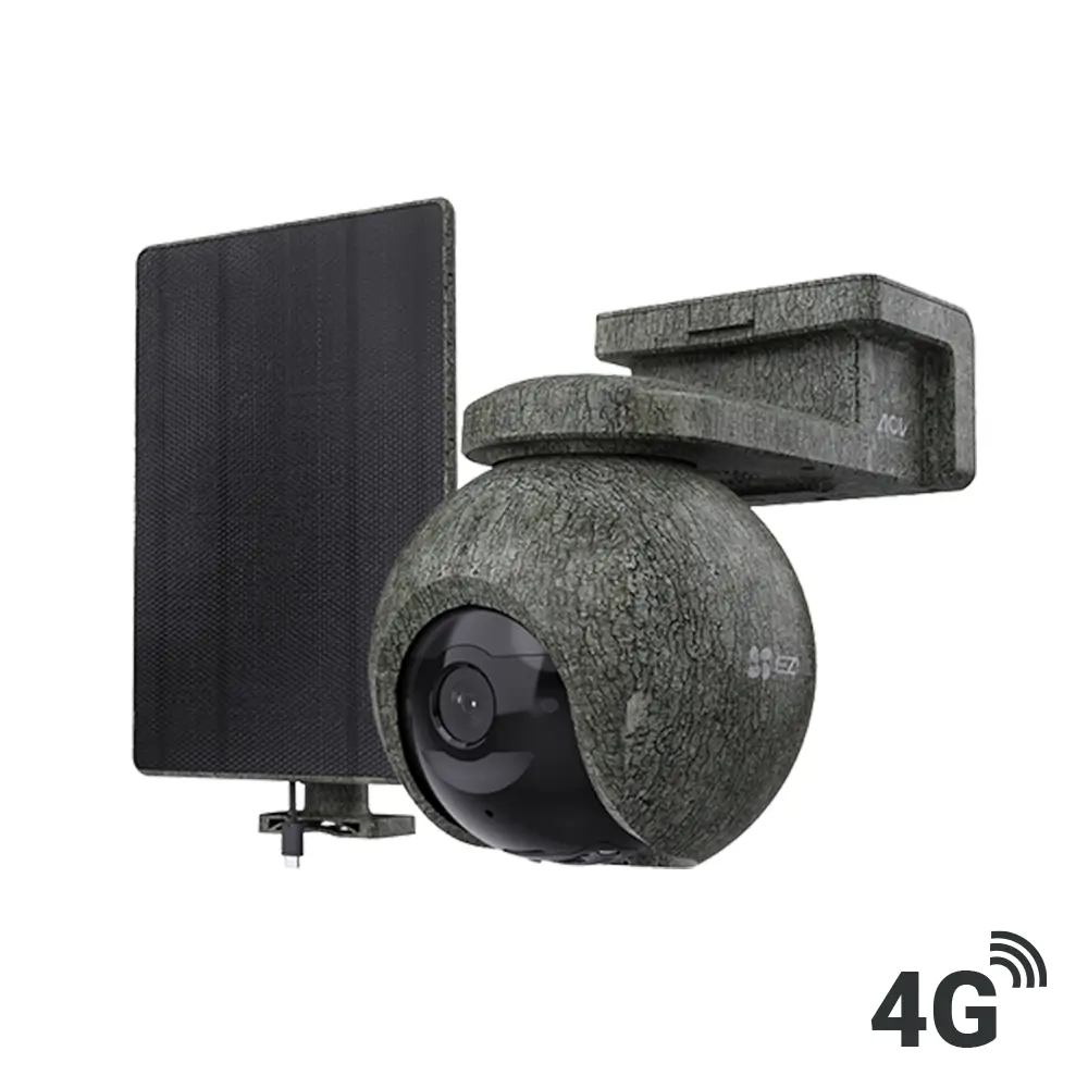 EZVIZ EB8 Pro Ranger 4G+WiFi 8MP akuga kamoflaaž väli pöördkaamera koos 8W päikesepaneeliga