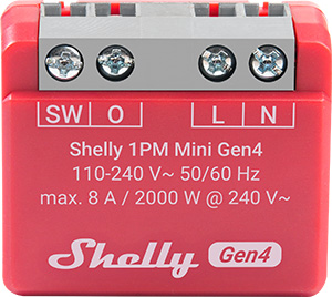 Shelly 1PM Mini Gen4 – Nutikas lüliti voolutarbimise mõõtmisega - Pilt 3